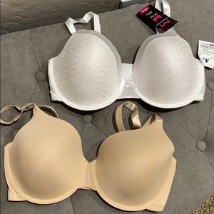 Nude and White Bras